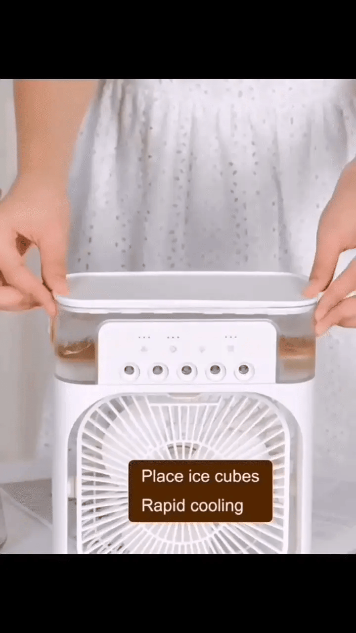 Cooling Fan with Ice